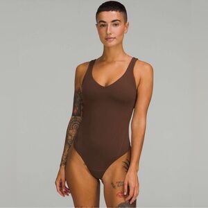 lululemon🍋Align Bodysuit Java Size 8 (washed, tried on,never worn)